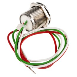 12 pcs - RS PRO Capacitive Switch Momentary NC,Illuminated, Green, IP68 Brass