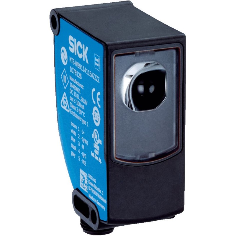 1 pcs - Sick Contrast Sensors 13 mm, IO-Link, PUSH/PULL, 100 mA, 10 - 30 V dc, IP67