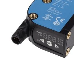 1 pcs - Sick Contrast Sensors 13 mm, RGB LED, PNP, 100 mA, 10.8 - 28.8 V dc, IP67