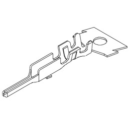 100 pcs - Molex Male Crimp Terminal, 28AWG Min, 22AWG Max