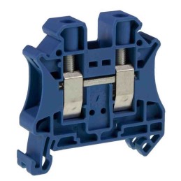 5 pcs - Phoenix Contact UT 10 BU Series Blue Feed Through Terminal Block, 0.5 - 16mm², Single-Level, Screw Termination,