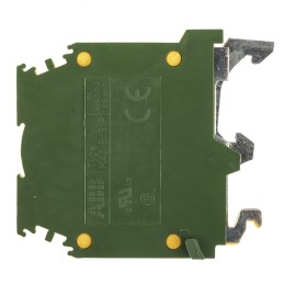 5 pcs - Entrelec SNA Series Green/Yellow Earth Terminal Block, 2.5mm², Single-Level, Screw Termination