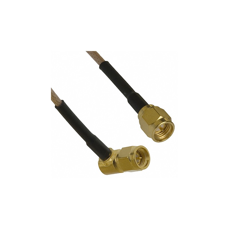 1 pcs - Cinch 415 Series Male SMA to Male SMA Coaxial Cable, 304.8mm, RG316 Coaxial, Terminated