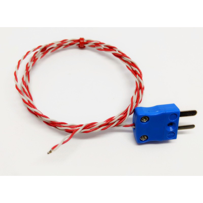 1 pcs - RS PRO Type K Thermocouple 5m Length, 1/0.2mm Diameter - +250°C