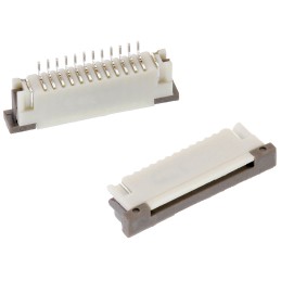 10 pcs - Wurth Elektronik, WR-FPC, 686 1mm Pitch 4 Way Horizontal Male FPC Connector, ZIF Top Contact