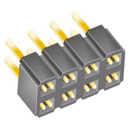 1 pcs - Samtec SLW Series Straight Through Hole Mount PCB Socket, 8-Contact, 2-Row, 2.54mm Pitch, Solder Termination