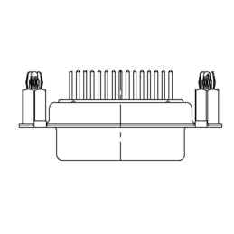 1 pcs - FCT from Molex 173109 9 Way D-sub Connector Socket, 2.84mm Pitch