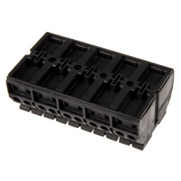5 pcs - Wago 862 Series Terminal Strip, 5-Way, 32A, 20 - 12 AWG, Wire, Push-In Cage Clamp Termination