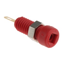 5 pcs - Hirschmann Test & Measurement Red Female Banana Plug - Solder, 60V dc