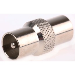 5 pcs - RS PRO Straight Coax Adapter TV Plug to TV Plug