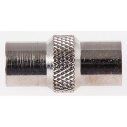 5 pcs - RS PRO Straight Coax Adapter TV Plug to TV Plug