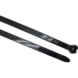 1000 pcs - RS PRO Cable Tie, 284mm x 3.6 mm, Black Nylon, Pk-100