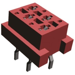 5 pcs - TE Connectivity Micro-MaTch Series Straight Through Hole Mount PCB Socket, 4-Contact, 2-Row, 2.54mm Pitch, Solder