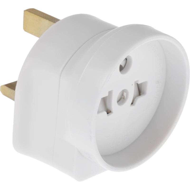 1 pcs - RS PRO Europe to UK Travel Adapter, Rated At 13A