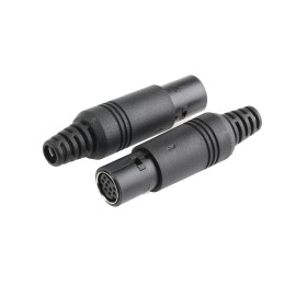 5 pcs - RS PRO 9 Pole Miniature Din Socket, 1A, 50 V ac/dc, Female, Cable Mount