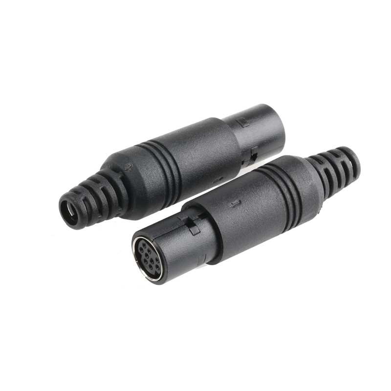 5 pcs - RS PRO 9 Pole Miniature Din Socket, 1A, 50 V ac/dc, Female, Cable Mount