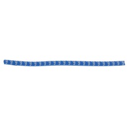 1 Bag of 250 - HellermannTyton Helagrip Slide On Cable Markers, White on Blue, Pre-printed '6', 1 - 3mm Cable