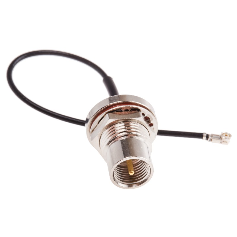 1 pcs - RS PRO Male FME to Female U.FL Coaxial Cable, 100mm, RF Coaxial, Terminated