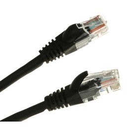 1 pcs - RS PRO Cat5e Male RJ45 to Male RJ45 Ethernet Cable, U/UTP, Black LSZH Sheath, 3m