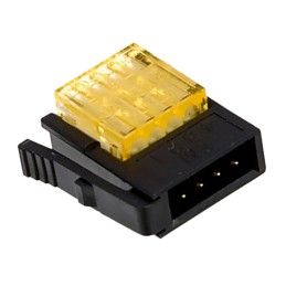 1 pcs - 3M 4-Way IDC Connector Plug for Cable Mount, 1-Row