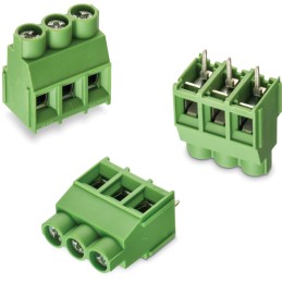 5 pcs - Wurth Elektronik 2506 Series PCB Terminal Block, 3-Contact, 6.35mm Pitch, PCB Mount, 1-Row, Solder Termination