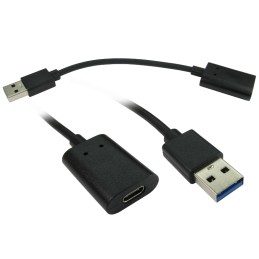 1 pcs - RS PRO USB 3.0 Cable, Female USB C to Male USB A Cable, 150mm