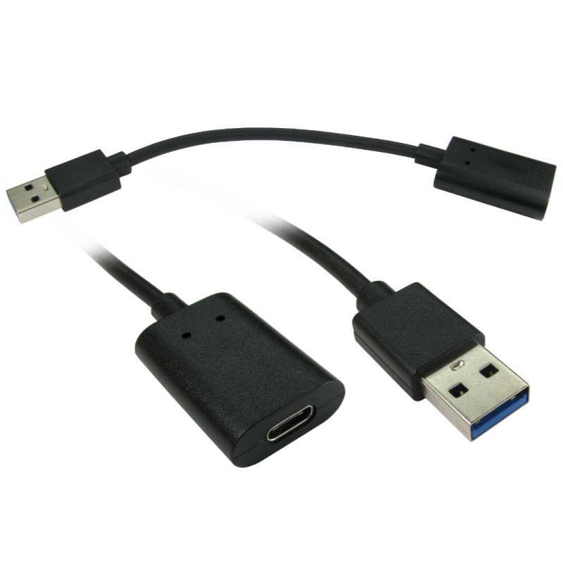 1 pcs - RS PRO USB 3.0 Cable, Female USB C to Male USB A Cable, 150mm