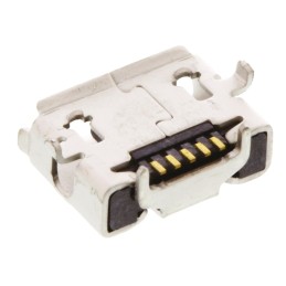 5 pcs - Molex Right Angle, SMT, Socket Type Micro AB 2.0 USB Connector