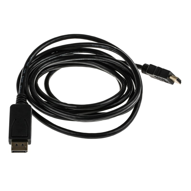 1 pcs - RS PRO Male DisplayPort to Male HDMI, PVC Cable, 1080p, 3m