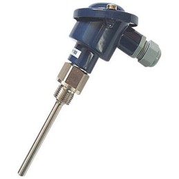 1 pcs - Jumo PT100 RTD Sensor, 6mm Dia, 250mm Long, 3 Wire, G1/2, Class B +400°C Max