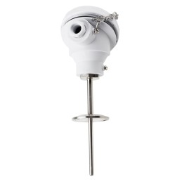 1 pcs - RS PRO PT100 RTD Sensor, 6mm Dia, 75mm Long, 4 Wire, 1 1/2 in Tri-Clamp (ISO 2852), Class B +150°C Max