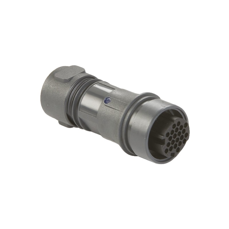 1 pcs - Bulgin Circular Connector, 22 Contacts, Cable Mount, Socket, Female, IP66, IP68, IP69K, Buccaneer 6000 Series