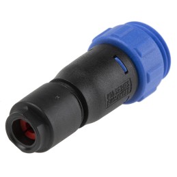 1 pcs - Bulgin Circular Connector, 6 Contacts, Cable Mount, Miniature Connector, Socket, Female, IP68, Buccaneer 400 Series