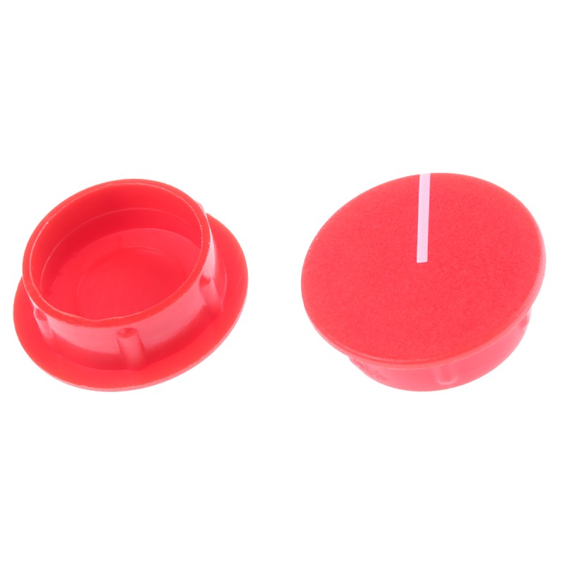 50 pcs - C211-RED Sifam 21mm Red Potentiometer Knob Cap, C211-RED