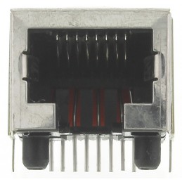 5 pcs - TE Connectivity 106066 Series Female RJ45 Connector, Through Hole, Cat3