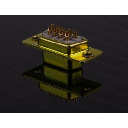 5 pcs - RS PRO 9 Way Panel Mount D-sub Connector Socket