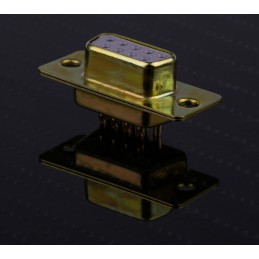 5 pcs - RS PRO 9 Way Panel Mount D-sub Connector Socket