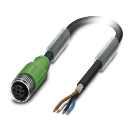 1 pcs - Phoenix Contact Female 4 way M12 to Sensor Actuator Cable, 3m