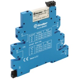 1 pcs - Finder 39 Series Interface Relay, DIN Rail Mount, 24V ac/dc Coil, SPST