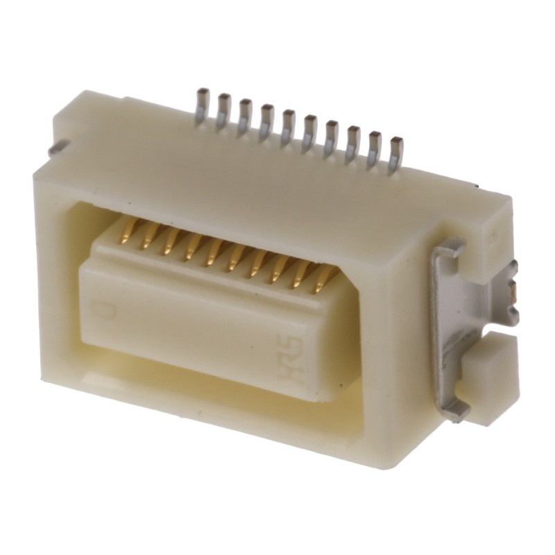 5 pcs - Hirose DF17 Series Straight Surface Mount PCB Socket, 50-Contact, 2-Row, 0.5mm Pitch, Solder Termination