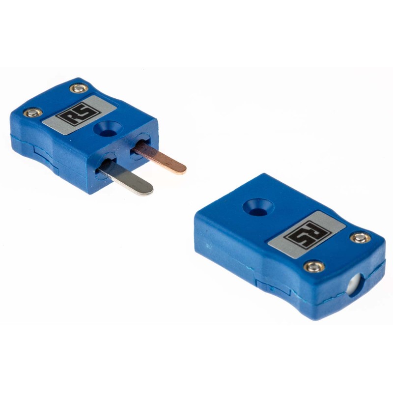1 pcs - RS PRO In-Line Thermocouple Connector for Use with Type T Thermocouple, Miniature Size, IEC Standard