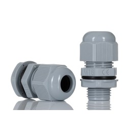 10 pcs - HellermannTyton NGM Series Grey Nylon Cable Gland, M16 Thread, 5mm Min, 10mm Max, IP68