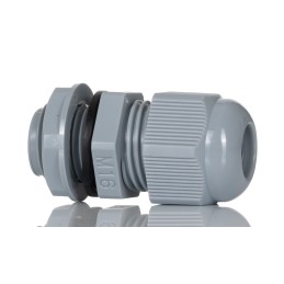 10 pcs - HellermannTyton NGM Series Grey Nylon Cable Gland, M16 Thread, 5mm Min, 10mm Max, IP68