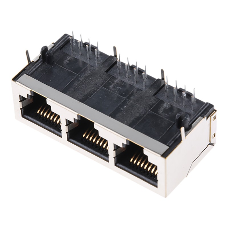 1 pcs - HARTING RJ Industrial Series Female RJ45 Connector, Through Hole, Cat5