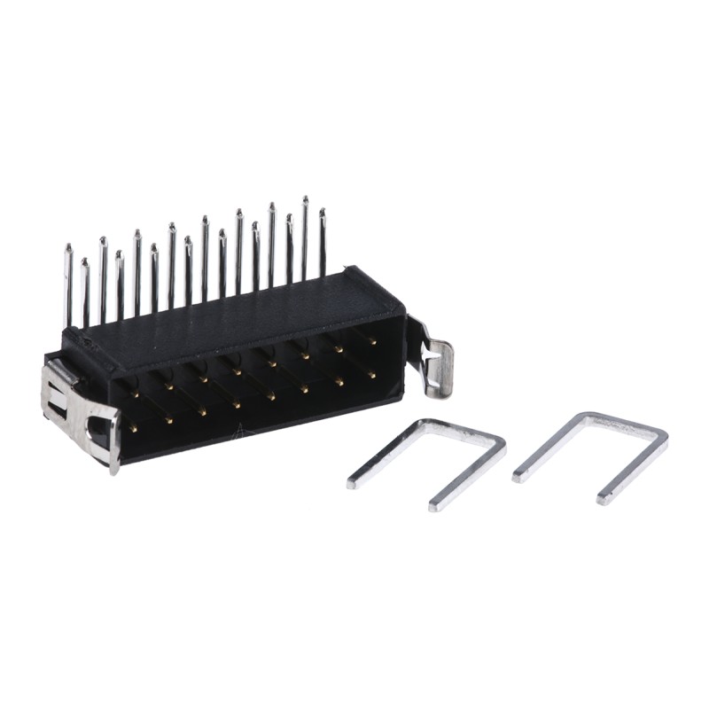 1 pcs - HARWIN Datamate L-Tek Series Right Angle Through Hole PCB Header, 16 Contact(s), 2.0mm Pitch, 2 Row(s), Shrouded