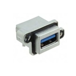 1 pcs - Amphenol ICC Right Angle, PCB Mount, Socket Type A 3.0 IP67 USB Connector