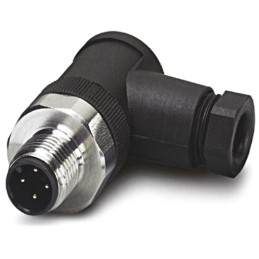 1 pcs - Phoenix Contact Circular Connector, 4 Contacts, Cable Mount, M12 Connector, Plug, Male, IP65, IP67, IP69K, SACC Series