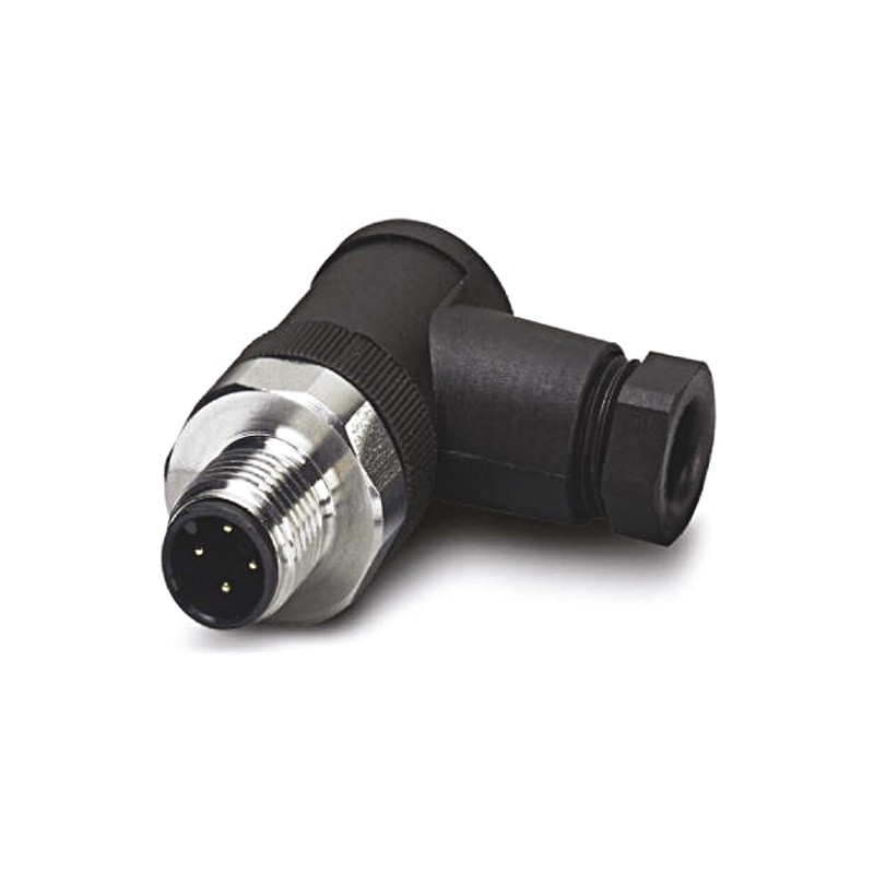 1 pcs - Phoenix Contact Circular Connector, 4 Contacts, Cable Mount, M12 Connector, Plug, Male, IP65, IP67, IP69K, SACC Series