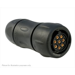 1 pcs - Souriau Circular Connector, 8 Contacts, Cable Mount, Socket, Female, IP68, IP69K, UTS Series