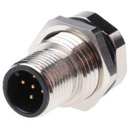 1 pcs - Brad from Molex Circular Connector, 5 Contacts, Panel Mount, M12 Connector, Socket, Male, IP68, Micro-Change Series